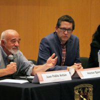 De izquierda a derecha: Juan Pablo Antún, Instituto de Ingeniería; Héctor Quiroz, Programa de Maestría y Doctorado en Urbanismo y Angélica Lozano, Instituto de Ingeniería UNAM.