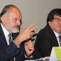 De izquierda a derecha: Sergio Flores Peña,  Facultad de Arquitectura UNAM y Oscar Pérez Salmerón (consultor).