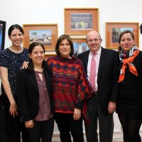 De izquierda a derecha: Luis Armando Soto, Mariana Sánchez, Jessica Bautista y Alicia Ziccardi, PUEC UNAM; Simón Neumann, ex Secretario de SEDUVI GDF, Laura Janka y Alberto Martínez,  SEDUVI.