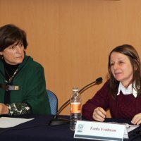 De izquierda a derecha: Alicia Ziccardi, PUEC UNAM y Fania Fridman, IPPUR de la Universidad Federal de Río de Janeiro.