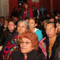 Mujeres del libro Trayectorias de vida en la proyección del video documental.