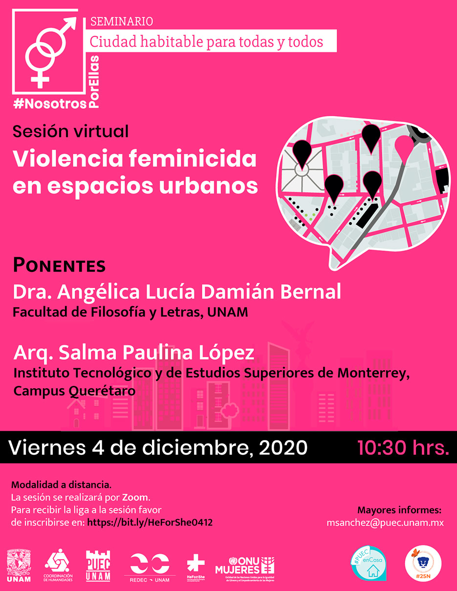 Violencia feminicida en espacios urbanos