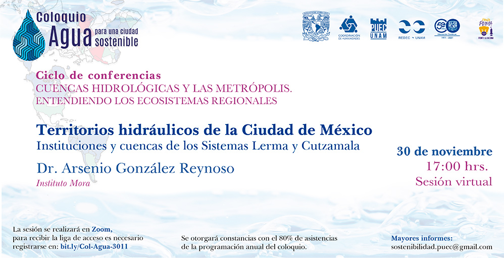 Territorios hidráulicos de la Ciudad de México. Instituciones y cuencas de los Sistemas Lerma y Cutzamala