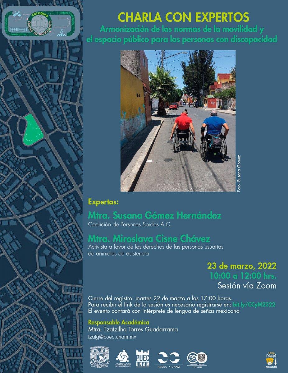 Armonización de las normas de la movilidad y el espacio público para las personas con discapacidad