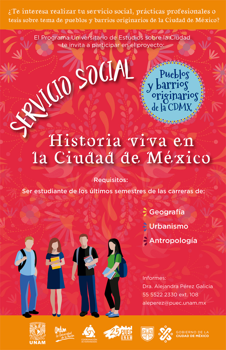 Servicio Social en proyecto Historia viva en la Ciudad de México
