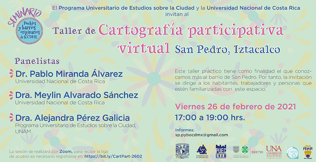 Taller de Cartografía participativa virtual San Pedro, Iztacalco